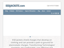 Tablet Screenshot of esdjackets.com